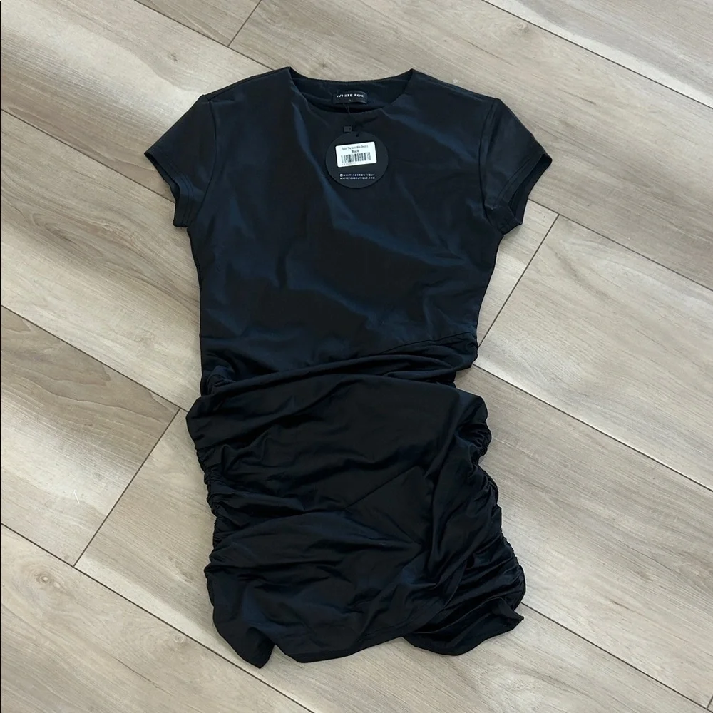 White Fox Boutique touch the stars Black Mini Dress - Picture 2 of 4